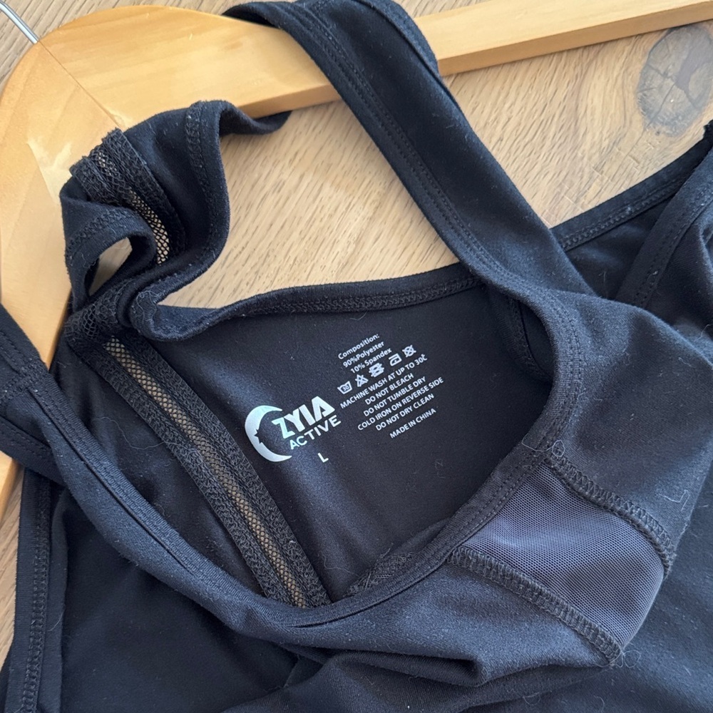 ZYIA Black Racerback Tank Top - Picture 7 of 7
